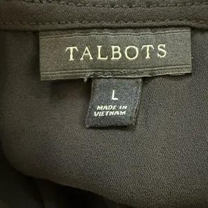 Talbots Sleeveless Ruffled Neckline Blouse Size Large thumbnail 4