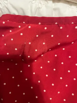 Vintage Red Polka Dot Maxi Skirt thumbnail 2