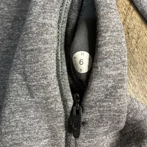 LULULEMON Hill And Valley Mock Neck Long Sleeve Top Size 6 Heathered Slate Crop thumbnail 6