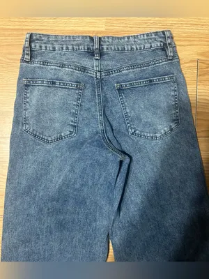 Steve Madden high rise wide leg denim acid wash jeans ladies/jr size 5 w stretch thumbnail 11
