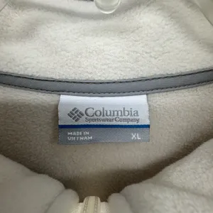Columbia Fleece Jacket Women's XL Ivory Mountain Crest Full Zip Pockets thumbnail 3