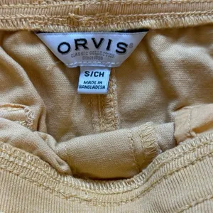 NWT Orvis Cotton‎ Lyocell Shorts Sz S Yellow Pull on Comfort Hiking Summer thumbnail 3