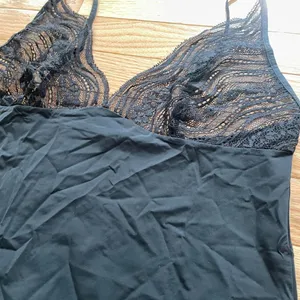 Calvin Klein Black Lace Slip Dress Womens Medium Intimates thumbnail 3