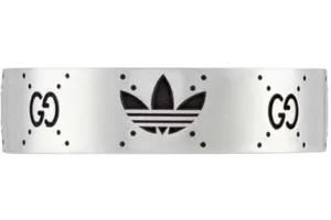 Gucci x Adidas Engraved Interlocking G Ring Ag 925 thumbnail 1
