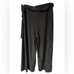Jules & Leopold Classic Black Wide-Leg Below the Knee Pants Size M thumbnail 8
