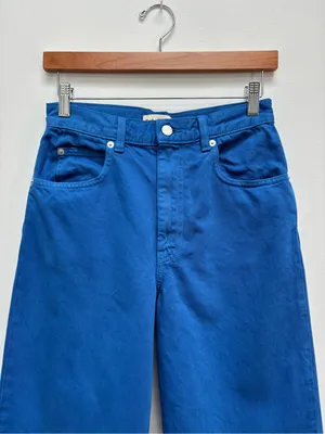 Marni X Uniqlo Blue Wide Leg Baggy Jeans Size 23 x 31 thumbnail 6