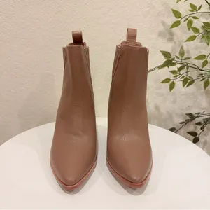 Kaanas Perm Cowboy Ankle Leather Boot in Honey NWOT Size 6M thumbnail 2