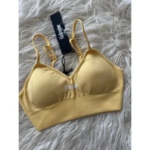 Civil Regime Pastel Yellow Kelly Seamless Bra Size Small thumbnail 3