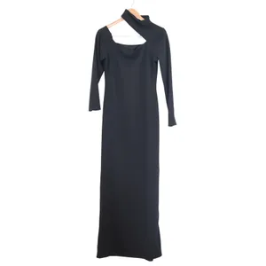 Boohoo Womens Asymmetric Cut Out Maxi Dress Black Long Sleeve Size 12 NEW thumbnail 6