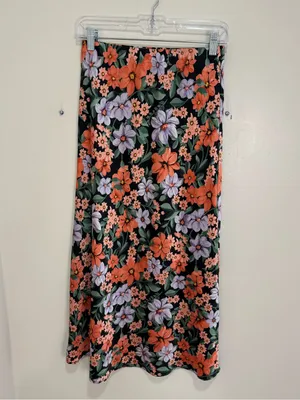 Abel The Label Anthropologie Floral Smocked Maxi Skirt medium thumbnail 3
