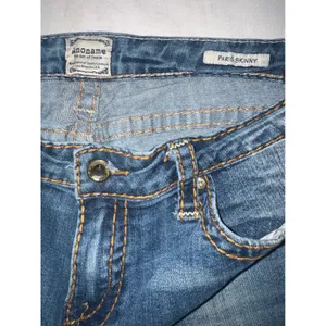Anoname Paris‎ Skinny Jeans Womens 31 Blue Medium Wash Low Rise Stretch 517-204A thumbnail 3