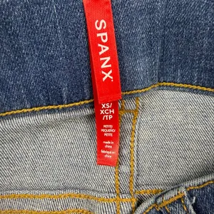 Spanx High Rise Ankle Skinny Jeans High Waisted Jeggings XS Petite Medium Wash thumbnail 3