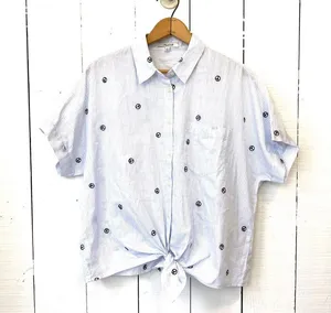 •Madewell embroidered peace sign shirt• thumbnail 2