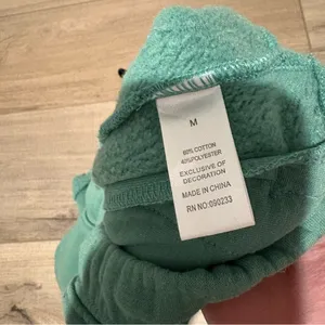 PACSUN Logo Embroidered Rolled Hem Sweat Shorts green‎ size Medium thumbnail 7