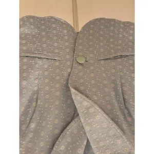 Caslon Blazer Light Blue and White Size M Floral Pattern Single Button Closure thumbnail 5