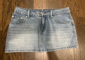 Edikted Denim Mini Skirt thumbnail 1