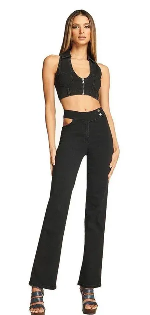 I.AM.GIA black denim set thumbnail 1