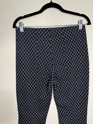 Maeve by Anthropologie The Margot‎ Argyle Kick Flare Crop Pull On Pants thumbnail 9