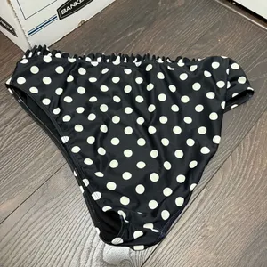 Nasty Gal Women’s XL Black Polka Dot Swim Bottom thumbnail 3