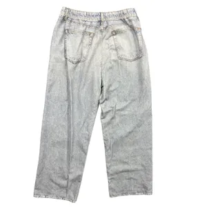 Rag & Bone Miramar Wide Leg Trompe L'oeil Sweatpant Jeans Light Wash L thumbnail 3