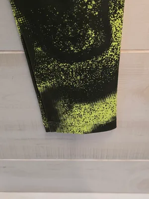 {L} Gymshark Gs Power Regular Legging Moss Green Neon Yellow thumbnail 11