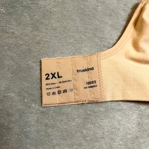 Truekind Bra Daily Comfort Wireless Shaper Bra Beige Nude 2XL XXL thumbnail 4