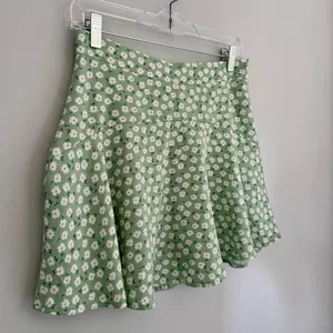 Altar'd State Green Daisy Mini Skirt thumbnail 3
