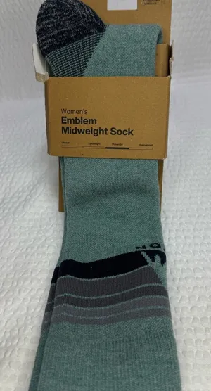 Burton Midweight Crew Socks - Green and Gray thumbnail 1