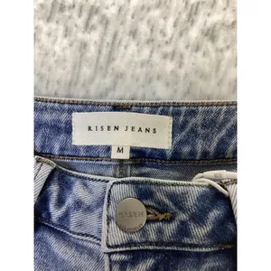Risen Jeans Womens Light Wash Cuffed High Rise Denim Shorts RDS6155SZ Size M thumbnail 4