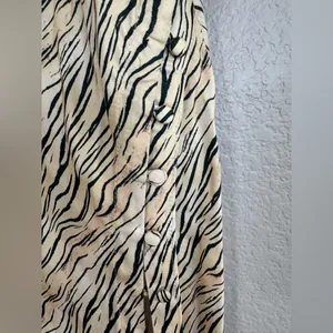 For Love & Lemons Joselyn Slip Midi Dress in Zebra Tiger Print size Small $135 thumbnail 14