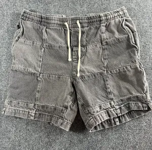 PacSun Volley Shorts Mens Black Denim Stretch Drawstring Pockets Pull On Size M thumbnail 1