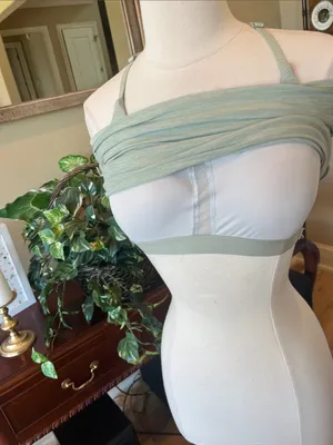 Outdoor Voices Sage Green Strappy Sports Bra Tank Top thumbnail 12