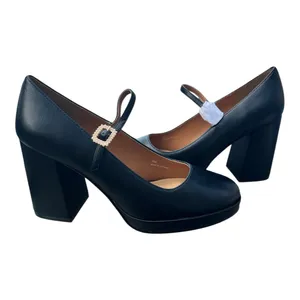 Lisa Vicky Bobble 9M Black Sheep Napa Chunky High Heel Mary Jane‎ Platform Pumps thumbnail 2