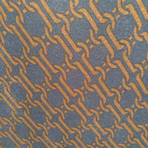 Boden Amelie Navy and Brown Geometric Print Long Sleeve Jersey Dress with Pockets thumbnail 4