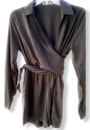Missguided‎ Wraparound Shorts Romper thumbnail 1