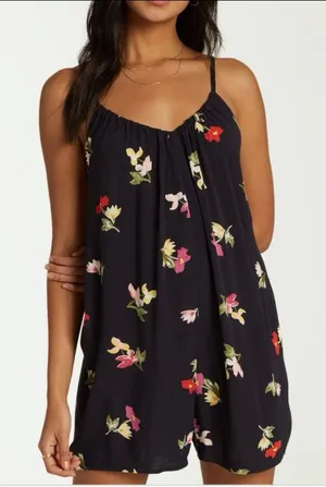 Billabong Del Sur Mini Swim Coverup Romper thumbnail 1