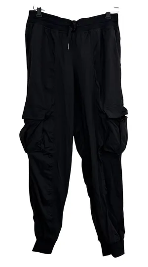 Lululemon Cargo Pants Womens Black Dance Studio Jogger Ribbed Cuff 29x27 thumbnail 1
