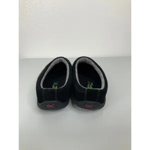 Kuru Draft Womens‎ 10 Black Grey Knit Suede Orthopedic Slipper Mules 200106100 thumbnail 4