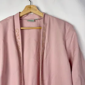 Vintage Sara‎ Morgan Light Pink Beaded Blazer Jacket XL thumbnail 3