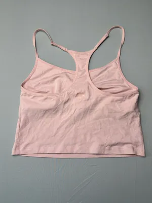 PINK Victoria’s Secret Light Pink Shelf Bra Cami Tank Top Lounge Bralette Medium thumbnail 3