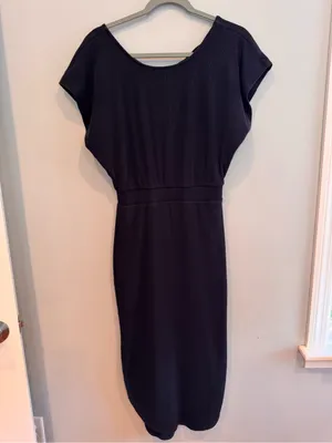 Daily Practice by Anthropologie Dolman Sleeve Ribbed Midi Dress XS thumbnail 2