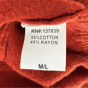 Dreamers Longline‎ Open Cardigan Rust Orange Size M/L thumbnail 5