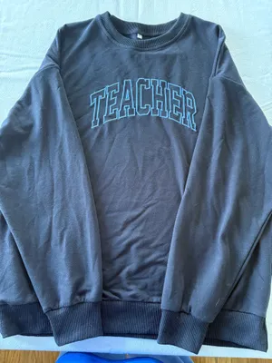 Teacher sweatshirt Blue Size M thumbnail 3