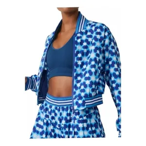 NWT Free People Movement Top Speed Water-Resistant Jacket Women's M Blue‎ Tennis thumbnail 11