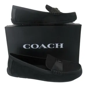 Coach Signature Jacquard Sculpted C Driver loafers Black Size 7 Monogram thumbnail 1