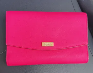 Kate Spade Hot Pink Leather Continental Wallet thumbnail 1