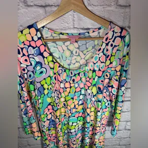 Lilly Pulitzer Ariana Asymmetric Swing Dress in Gypsy‎ Jungle size medium thumbnail 2