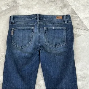 Paige Skyline Skinny Cassie Jeans 28 Regular Blue Dark Wash‎ Stretch Denim EE thumbnail 3
