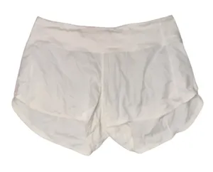 Lululemon Athletica BNWOT white speed shorts 10 tall thumbnail 1