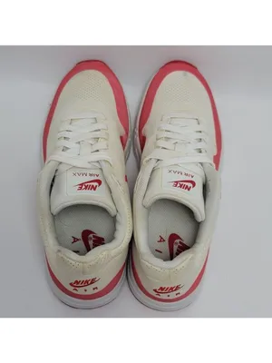 Men's Nike Air Max 1 Ultra Moire Sneakers Size 7.5 White Red thumbnail 4